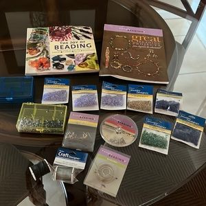 Bundle jewelry making beading supplies & beading books. Bead jewelry projects.